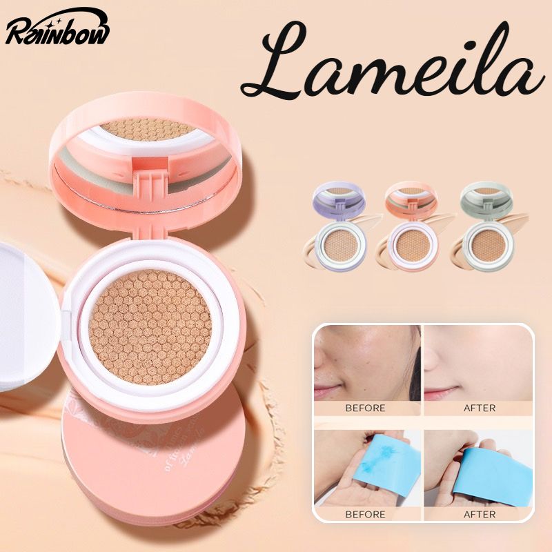 คุชชั่นคุมมัน LAMEILA รองพื้น Cushion คุชชั่น รองพื้นปกปิด บีบีครีม กันแดดกันน้ำกันเหงื่อ ปกปิดดีเยี่ย ผิวหน้าเรียบเนียน