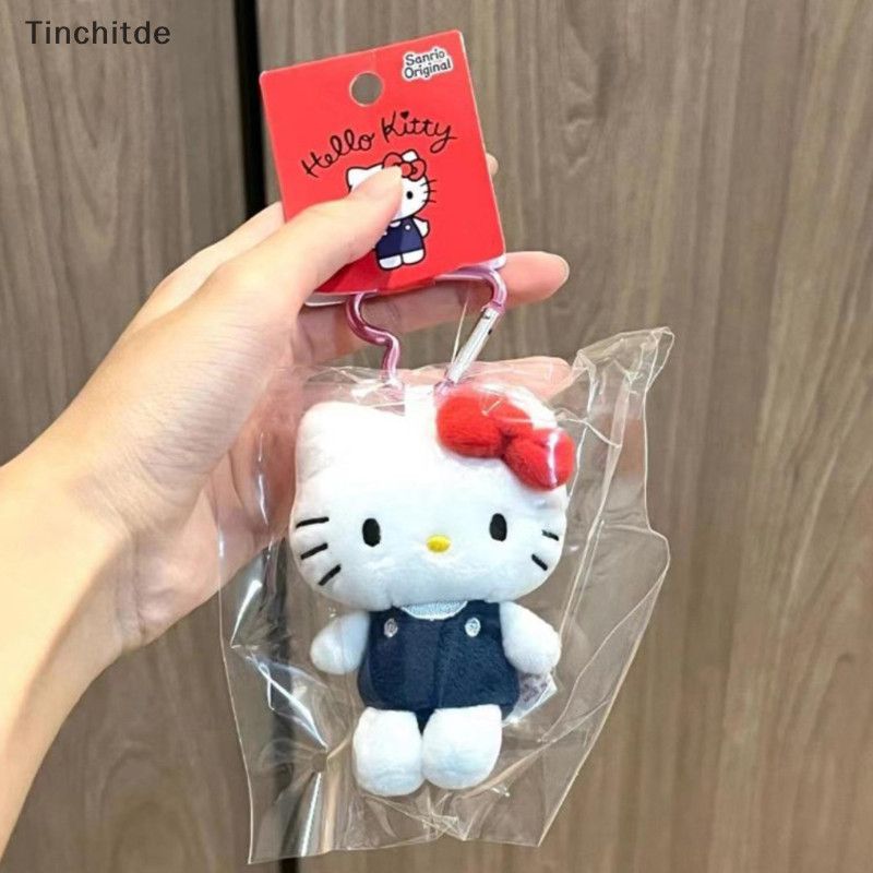 [Tinchitde] พวงกุญแจ จี้ตุ๊กตาการ์ตูน Sanrio Hello Kitty น่ารัก ขนาด 10 ซม. สําหรับห้อยกระเป๋าเป้สะพายหลัง