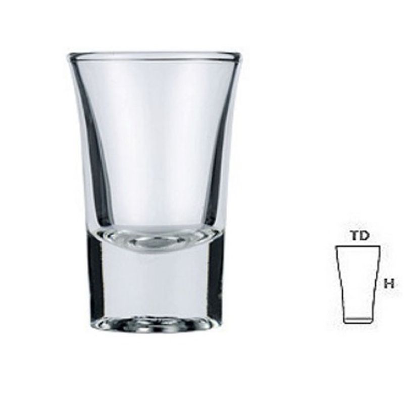 แก้วช็อต 12ใบ 1โหล Bell Shot Glass 1.2 ออนส์