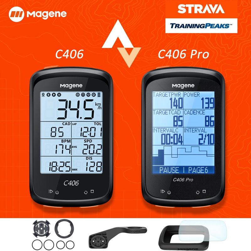 Magene C406 Pro 306 เครื่องวัดระยะทาง แบบไร้สาย กันน้ํา สําหรับรถจักรยาน MTB