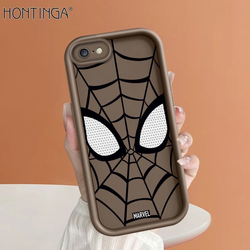 เคส Hontinga สำหรับ Iphone 5 5S SE 2016 6 6 6S 7 8 Plus SE 2020 X XR XS Max Spider Man เคสนิ่มแบบดั้งเดิมบันไดซิลิโคนคลุมทั้งหมดกล้องเคสยางกันกระแทกเคสหลังโทรศัพท์เคสนิ่มขายดี