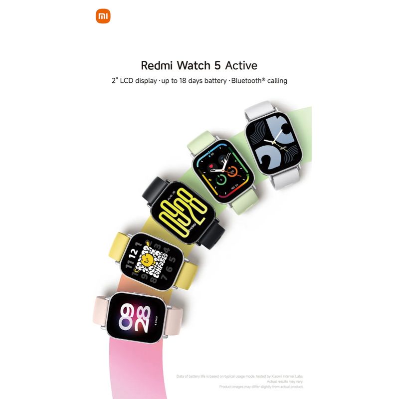 [ขายดี] Xiaomi Redmi Watch 5 / 3 Active หน้าจอ LCD ขนาด 2.0 นิ้ว แบตเตอรี่ใช้ได้นานถึง 18 วัน โทรผ่านบลูทูธได้