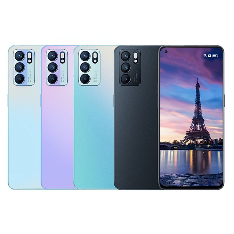 OPPO RENO 6 (5G) แรม 8 รอม 128 GB. จอ 6.43 นิ้ว (ฟรีเคสใสและติดฟิล์มกระจกให้ฟรี) รับประกันสินค้า 1 ปี