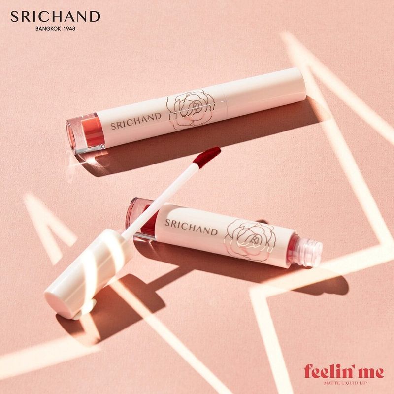 Srichand Feelin Me Matte Liquid Lip 3g. ศรีจันทร์ ฟิลลิน มี แมทต์ ลิควิด ลิป รุ่นใหม่ แท่งสีขาว พร้อมส่ง