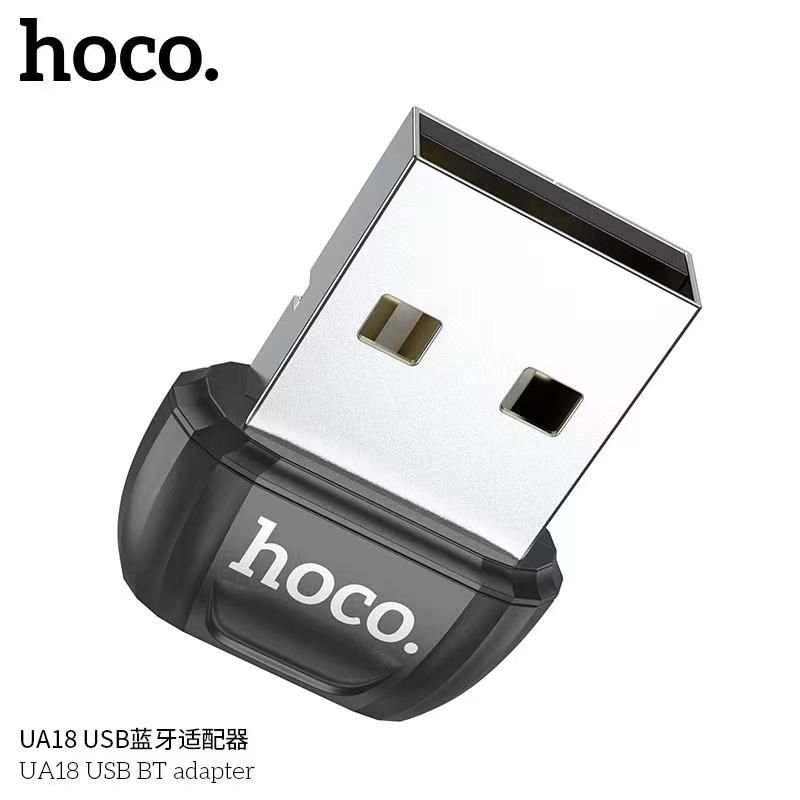 HOCO UA18 ตัวรับสัญญาณบูลทูธ USB Bluetooth Transmitter V5.0 Portable Adapter ใช้กับอุปกรณ์ที่ไม่มีสัญญาณบูลทูธ