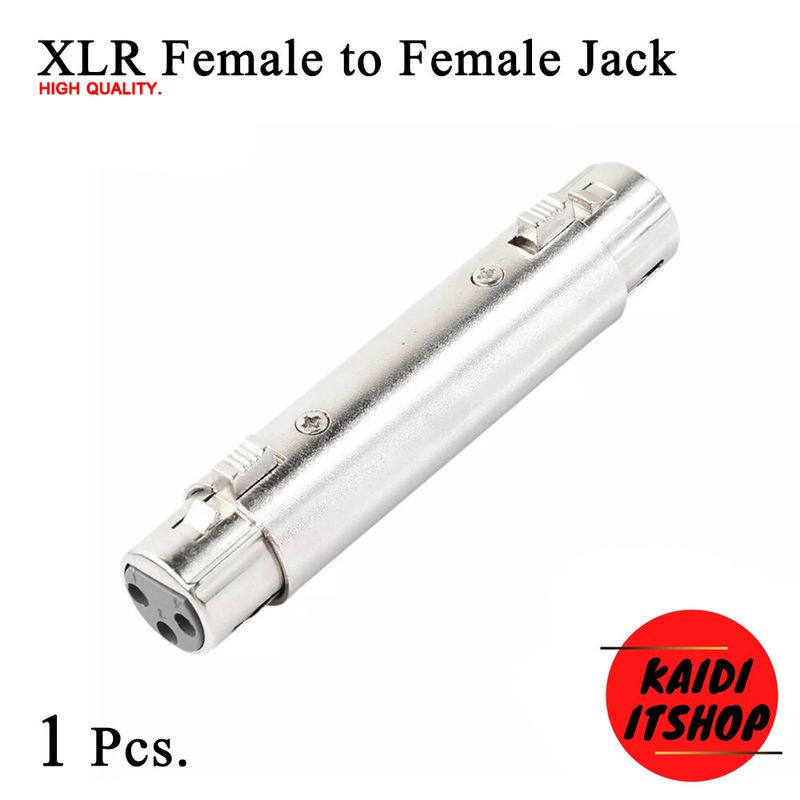 1/4 ข้อต่อแปลง XLR 3 Pin แจ็คต่อเครื่องเสียง แปลงเป็นแจ็คกีต้า 3.5 6.5 RCA ตัวผู้ ตัวเมีย และอื่นๆ (จำนวน 1 ตัวทุกแบบ)