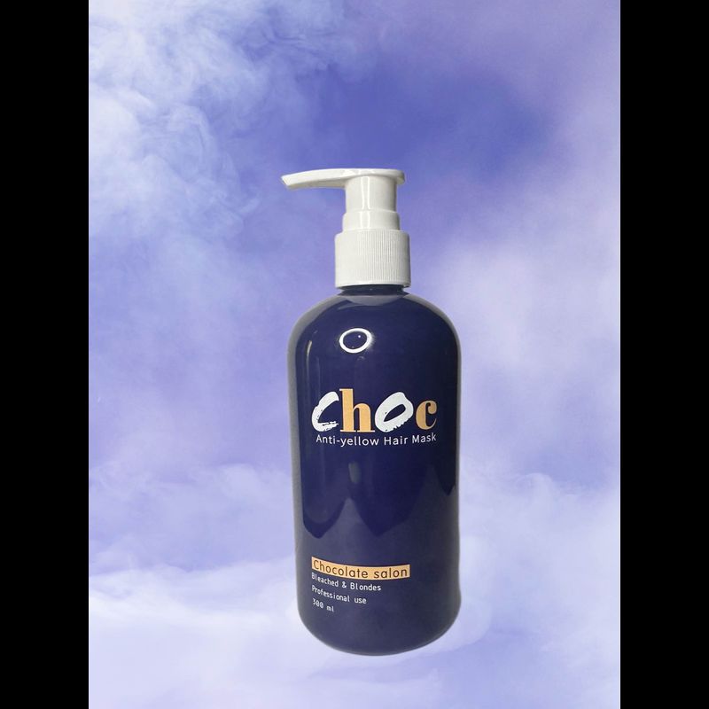 CHOC No yellow shampoo แชมพูล๊อคสีผม แชมพูม่วง Silver Shampoo ปรับสีผมสวยก่อนเปลี่ยนสีผมสีแฟชั่น