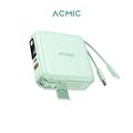 [รับประกัน 2 ปี] ACMIC A15 Powerbank 15000mAh แถมสายคล้องในกล่อง พาวเวอร์แบงค์ชาร์จเร็ว PD20W มีสายในตัว Type-C, L-cable หน้าจอ LED พร้อมส่ง