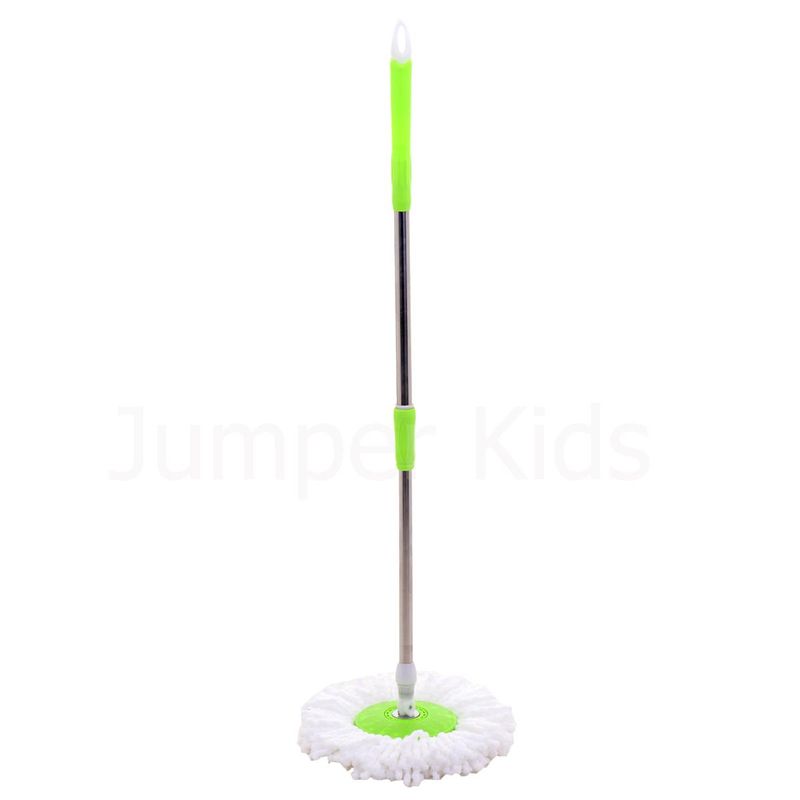 Jumper Kids modern Spin Mop ไม้ถูพื้น พร้อมผ้าไมโครไฟเบอร์ JMS (สีเขียว)