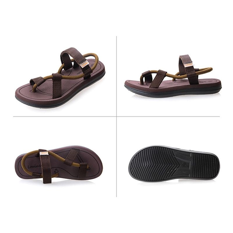 รองเท้าแตะรัดส้น สไตล์ญี่ปุ่น Sandals ชาย หญิง - Black