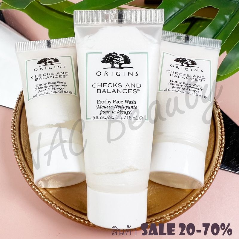 ของแท้100%_Origins Checks and Balances Frothy Face Wash 15ml/ 30ml/ 50ml