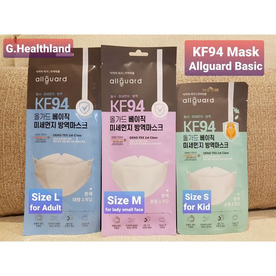 หน้ากากอนามัย แมส MASK KF94 แบรนด์ Allguard นำเข้าจากประเทศเกาหลี 🇰🇷ของแท้ 100%