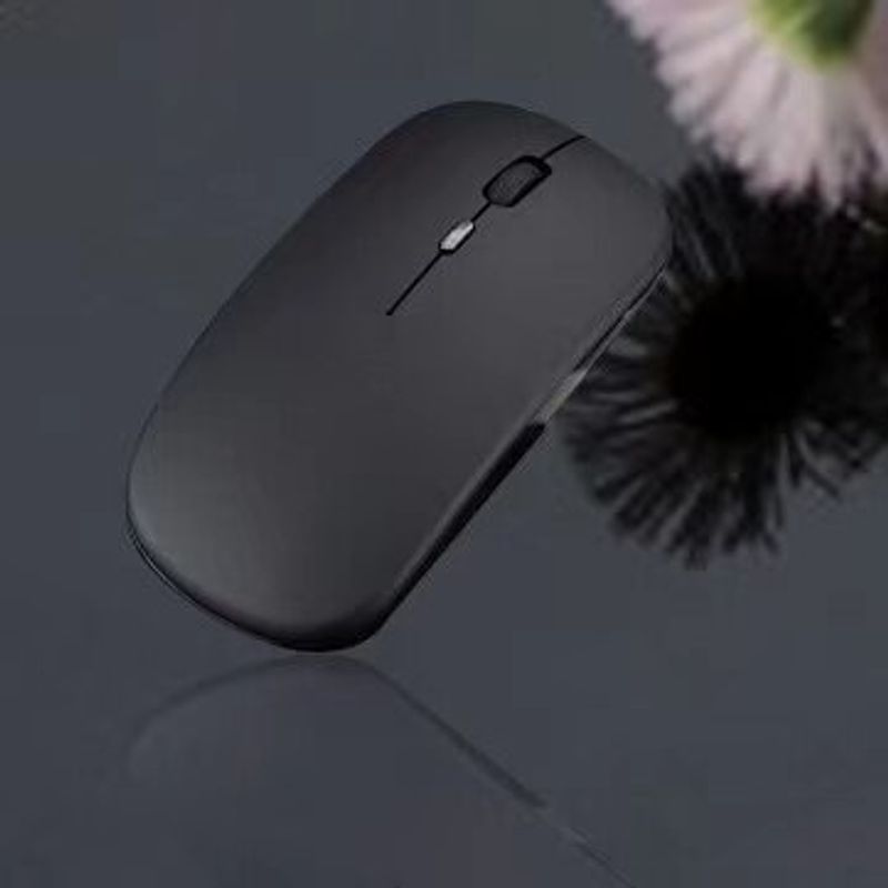 เมาส์ไร้สาย Wireless Mouse Rechargeable 2.4Ghz มีแบตเตอรี่ในตัว ชาร์จไฟได้ ไม่ต้องใส่ถ่าน สแตนบายได้นานสูงสุด 30 วัน มีไฟ LED M1