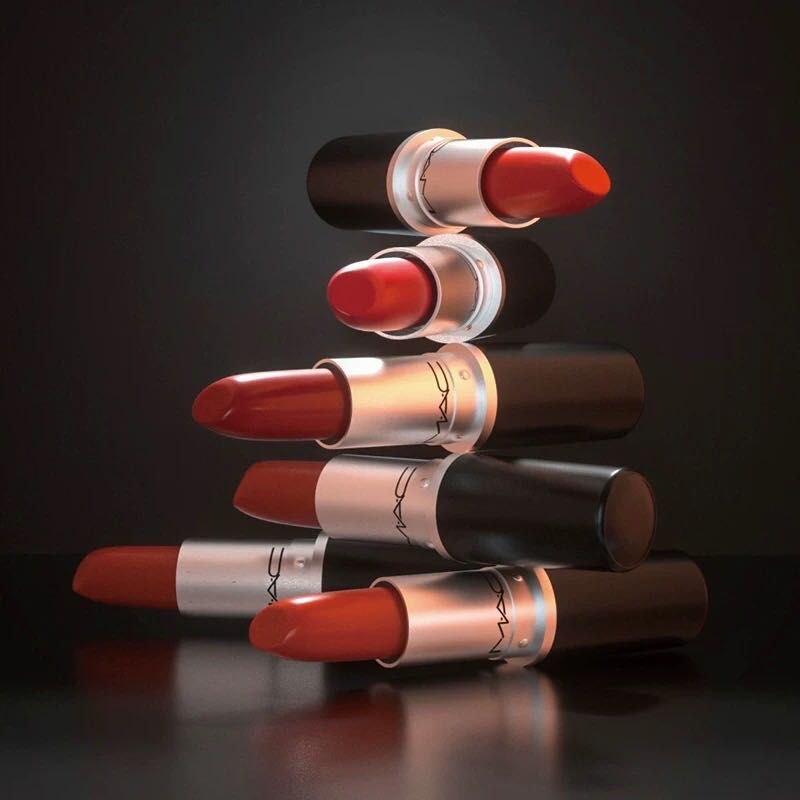 MAC MATTE LIPSTICK สินค้าขายดี ลิปสติกของแท้หัวกระสุนเคลือบเงาสุดคลาสสิก（ทุกสี）