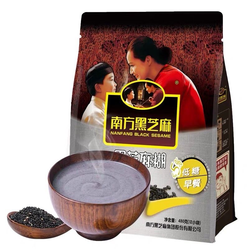 ซุปงาดำ 南方黑芝麻糊 Nanfang Black Sesame 40g/480g ซองละ25บาท