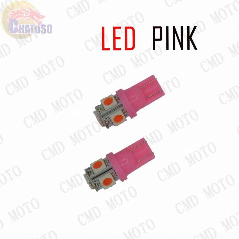 หลอดไฟหรี่ LED T10 12V (ขายเป็นคู่) ใส่ไฟเลี้ยว ใส่ไฟไมล์ หลอดไฟไม่กระพริบ มีให้เลือก8สี !!!ราคาสุดคุ้ม!!!