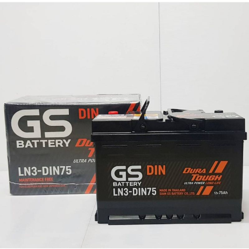 GS BATTERY LN3-MF : REVO, FORTUNER, NAVARA, EVEREST, RANGER, BT50, BENZ, BMW, MG GS, VOLVO