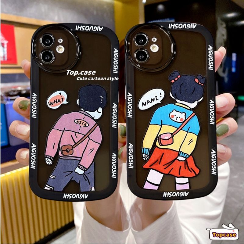 เคสโทรศัพท์มือถือแบบนิ่ม ลายการ์ตูนน่ารัก สําหรับ iPhone 15 14 13 12 11 Pro Max X XR Xs Max 8 7 6 6s Plus SE 2020