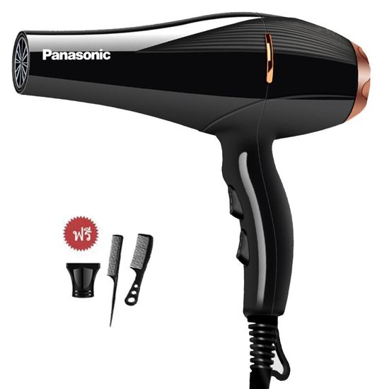 Panasonic Hair dryer ไดร์เป่าผม（2300w）คอลลาเจนบำรุงเส้นผม เครื่องเป่าผมแสงสีฟ้าไอออนลบ 6 เกียร์ ปรับลมร้อน/เย็นได้ ด้ามจับที่ทนทานและสะดวกสบาย