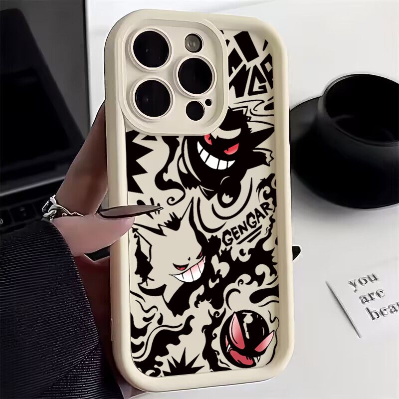 เคสโทรศัพท์สำหรับ Xiaomi Redmi Note 13 12 11 Pro Plus 5G 12S 11S 10S 10 9 Pro Max Redmi 13C 10C 12 4G กราฟฟิตี้ตลก Gengar TPU เคสโทรศัพท์ S