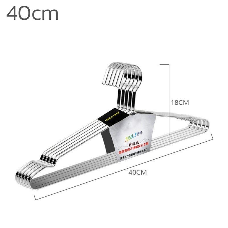 HOMEC ไม้แขวนเสื้อสแตนเลส ไม้แขวนกางเกง ไม้แขวนผ้า ที่แขวนผ้าสแตนเลส ไม้แขวนสแตนเลส 5 ชิ้น คุณภาพดี แข็งแรง ไม่ขึ้นสนิม