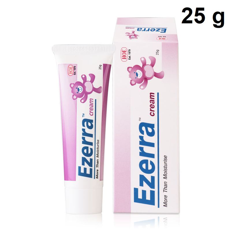 (มีสติ๊กเกอร์) E zerra cream 25g/50 g อี เซอร์ร่า ครีม  (25กรัม/50กรัม) 1หลอด  ฉลากไทย