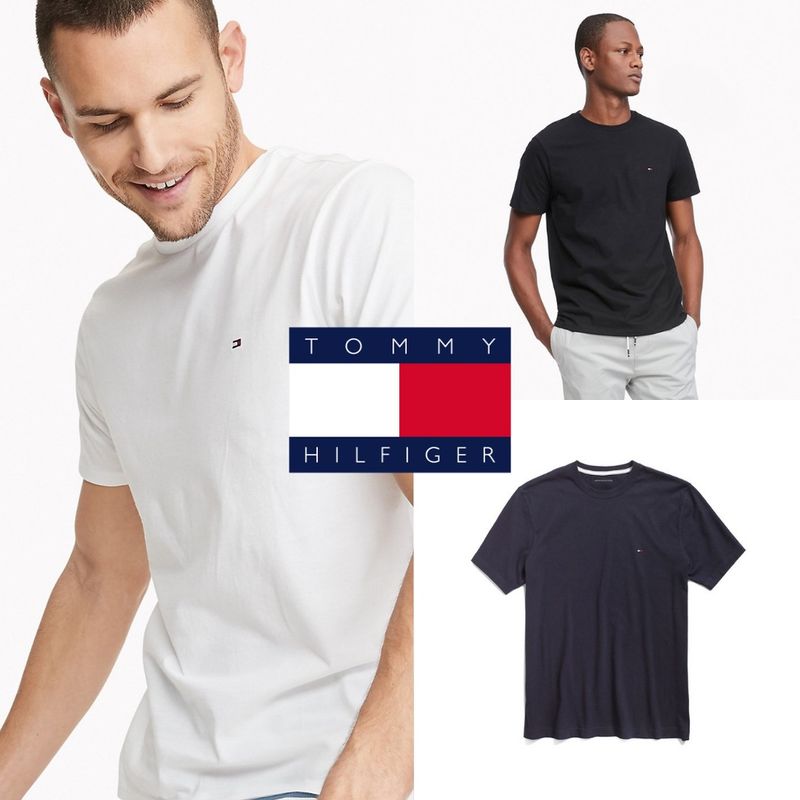 TOMMY HILFIGER ESSENTIAL SOLID T -SHIRT (adult size) แท้ ป้ายห้อย