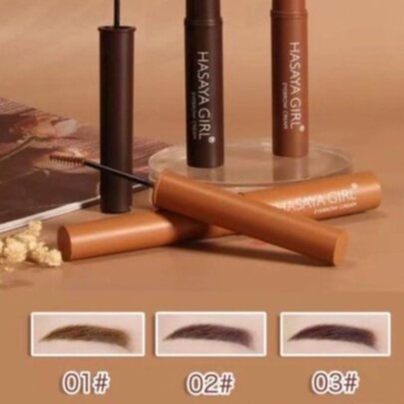 HH1066 hasaya girl eyebrow cream มาสคาร่าคิ้ว มาสคาร่าปัดคิ้ว มาสคาร่าคิ้วกันน้ำ ติดทนนาน ไม่เป็นก้อน