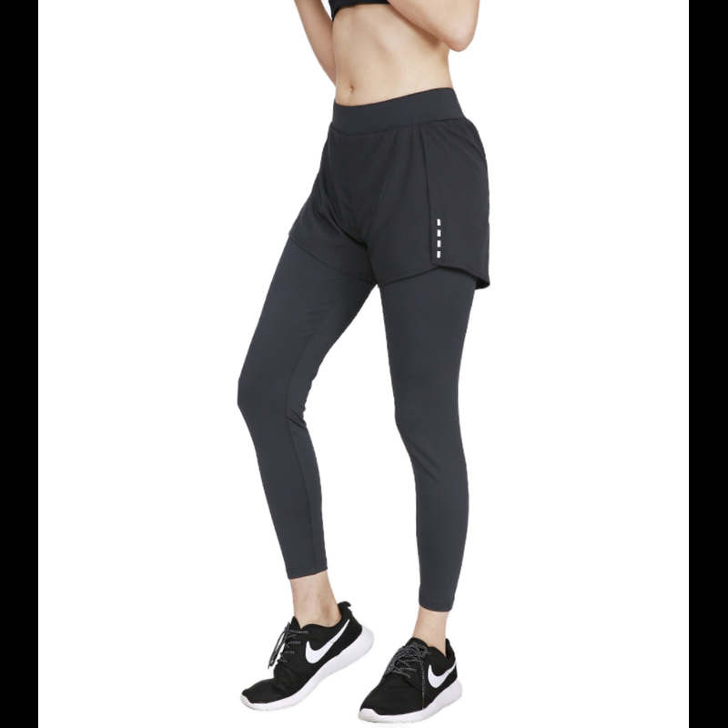 กางเกงออกกำลังกายขายาว วิ่ง/ฟิตเนส Leggings 2IN1 Doubel Layer