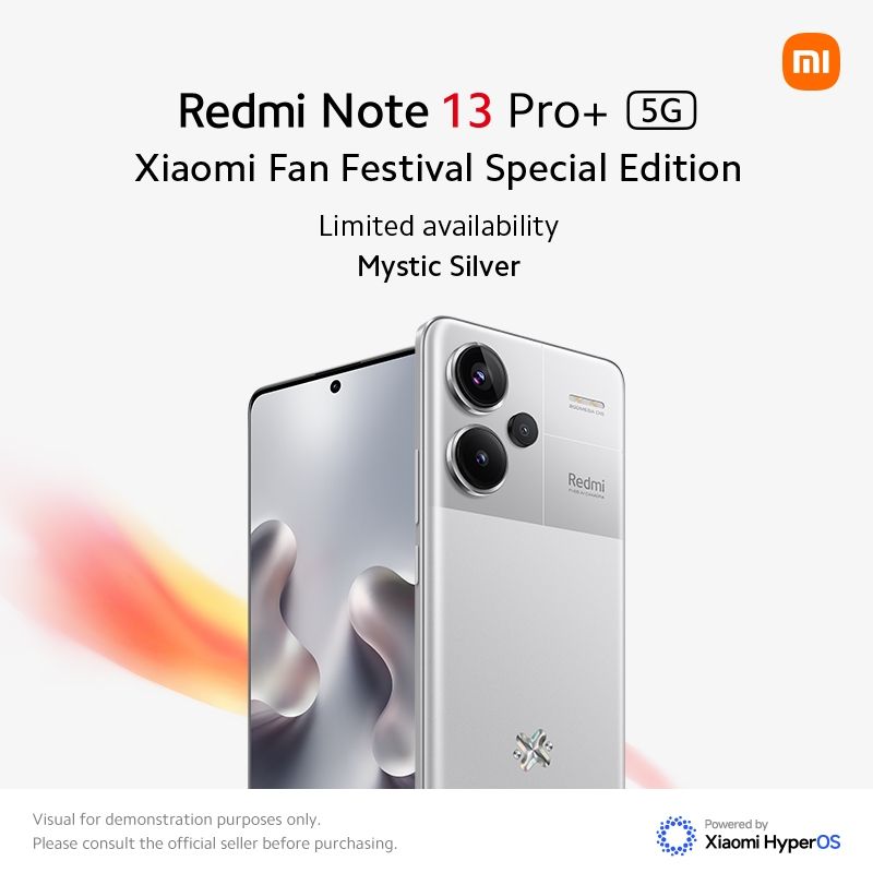 [NEW] Redmi Note 13 Pro+ 5G 8GB+256GB/12GB+512GB MediaTek Dimensity 7200-Ultra | รับประกัน 24 เดือน