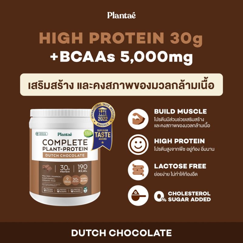 [โค้ดคู่ลดเพิ่ม 700.-] Plantae Best Seller Set : เซต Complete Plant-Protein 3 รสชาติขายดี