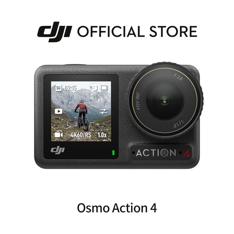 DJI Osmo Action 4 - Action Camera | กล้องแอคชั่น กล้องดำน้ำ | เซ็นเซอร์ขนาด 1/1.3 นิ้ว 4K/120fps FHD | กันน้ำได้ลึก 18 ม