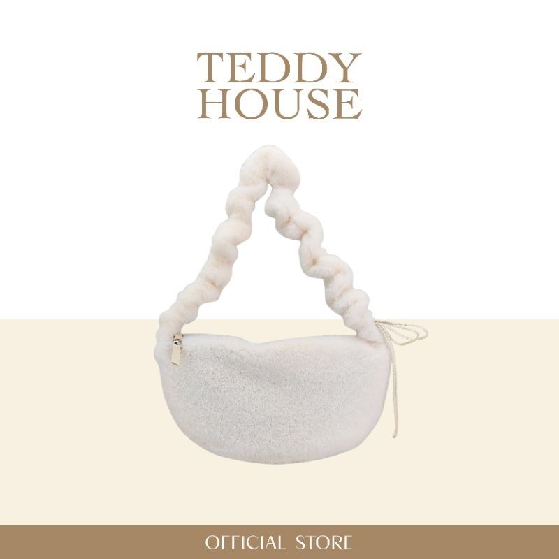 Teddy House Moonie Crossbody Bag กระเป๋าขน กระเป๋าสะพายข้าง ผ้าขนนิ่ม สะพายไหล่ กระเป๋าแฟชั่นผู้หญิง