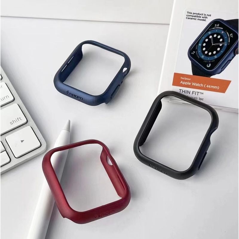 เคสสำหรับ Apple Watch แข็ง PC ขนาด45มม. 41มม. 44มม. 40มม. สำหรับ IWatch Series 9 8 7 6 5 4 SE