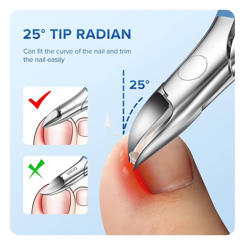 llano กรรไกรตัดเล็บคุด เครื่องตัดเล็บเท้า สแตนเลส เครื่องมือทำเล็บเท้า แก้ไขเล็บนิ้วเท้าหนา ร่องลึกของเล็บ
