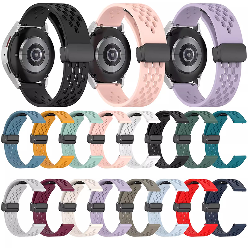 For xiaomi mi watch color color 2 ซิลิโคน สายนาฬิกา Magnetic Buckle Band No Gaps For xiaomi watch S2 / S1 / S1 active / S1 Pro สาย mibro lite 2 สาย Soft Rubber นาฬิกา สมาร์ทวอทช์ สายนาฬิกาข้อมือสำหรับ