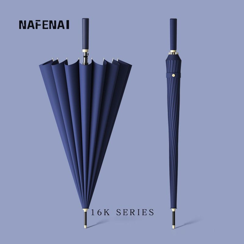 Na Fen Ai 16 Bone Golf Umbrella Straight Rod ยาวร ่ มขนาดใหญ ่ ความจุขนาดใหญ ่ ลมพายุฝนสองสีธุรกิจจับคู ่ ร ่ มขนาดใหญ ่