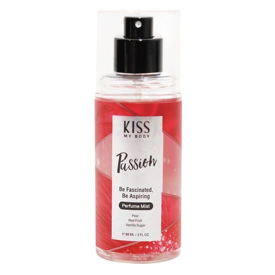 Kiss My Body น้ำหอม Body Mist สายออฟฟิศ กลิ่น PASSION คิสมายบอดี้ Perfume Body Mist 88 ml.