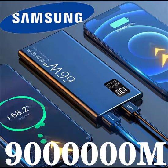 Samsung Power Bank 9,0000mah พาวเวอร์แบงค์ ชาร์จเร็ว เพาเวอร์แบงค์ แบตสำรอง รองรับชาร์จเร็ว Quick Charge 3.0 เบาและเร็ว ของใช้ในการเดินทาง