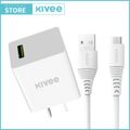 Kivee หัวชาร์จเร็ว ชุดชาร์จ ของแท้ สายชาร์จ+หัวชาร์จ Micro USB Fast Charger หัวชาร์จเร็ว หัวชาร์ทไฟ  รองรับ รุ่น Android iPhone/HUAWEI/Xiaomi/OPPO/VIVO รับประกัน 1 ปี