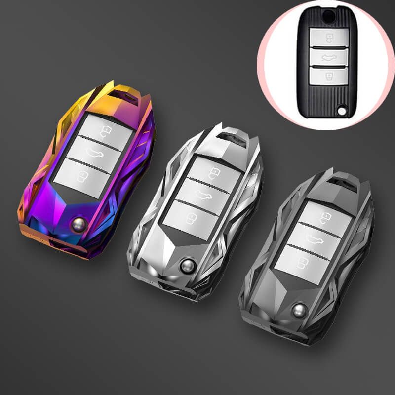 For MG HS EV MG-ZS MG3 MG6 Keyless Remote Car Key Zinc Alloy+TPU Protection Car Key Cover Casing