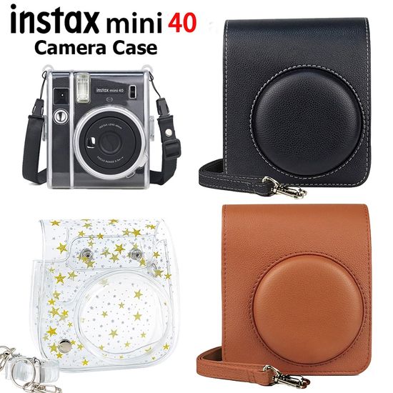 เคสหนัง Pu Fujifilm Instax Mini 40 กระเป๋าสไตล์เรโทรสําหรับติดรถยนต์