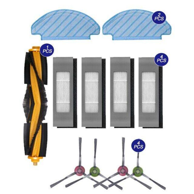 Ecovacs T9 T8 T8 Aivi T9 Aivi N8 Pro อุปกรณ์เสริมของกรองด้านข้างแปรงหลักแปรงซับผ้าสำหรับ Ecovacs Deebot ชิ้นส่วน