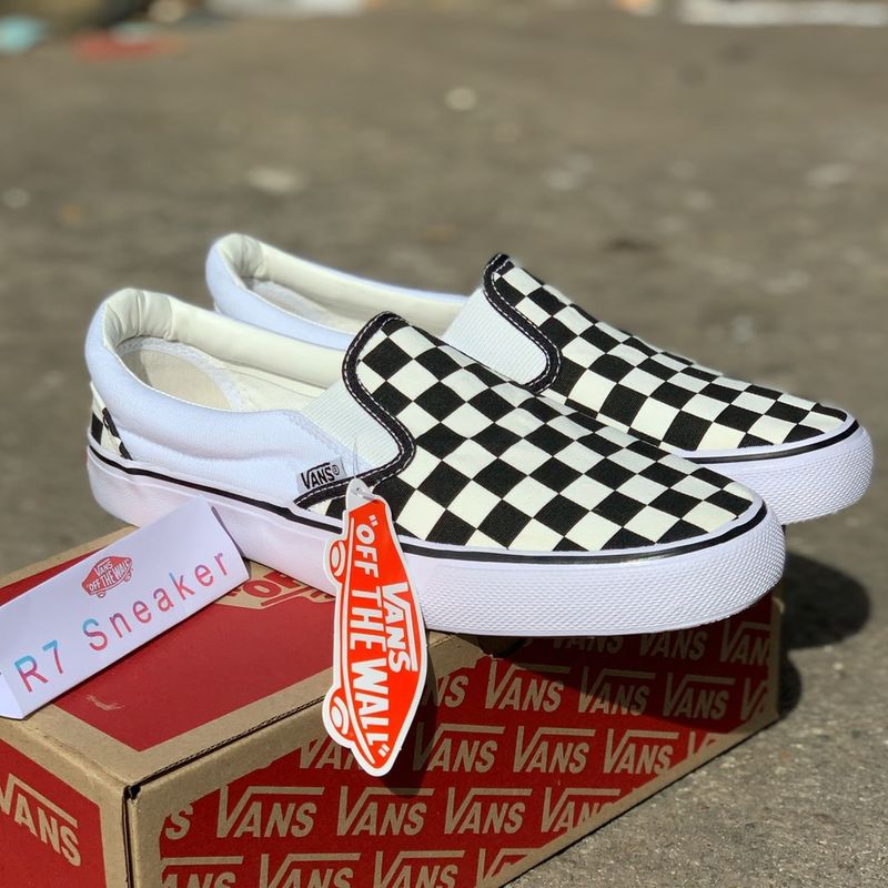 รองเท้าVANS Slip On Classic CheckerBoard ลายตาราง ใส่ได้ผู้ชายและผู้หญิง