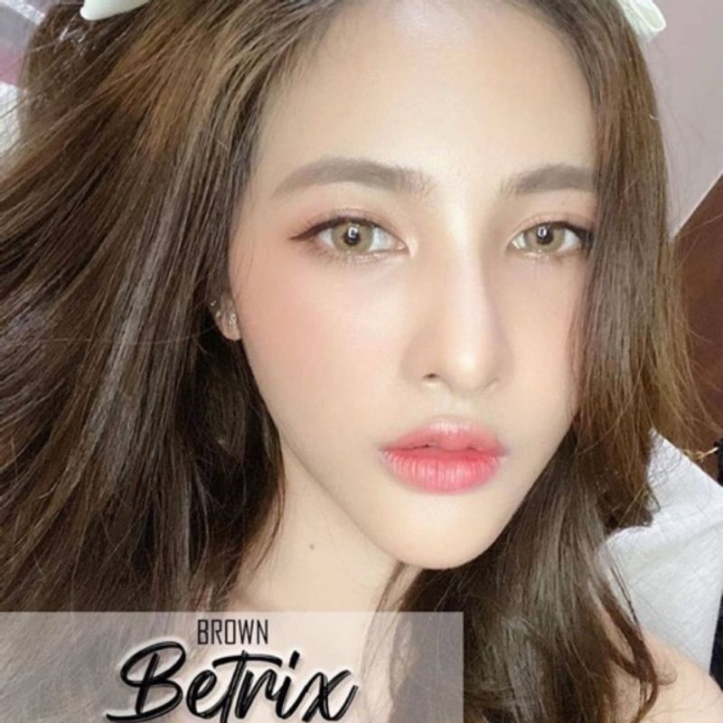 🔥 คอนแทคเลนส์ ✨ขนาดกลาง✨Brown✨ Betrix (Luxzylens)