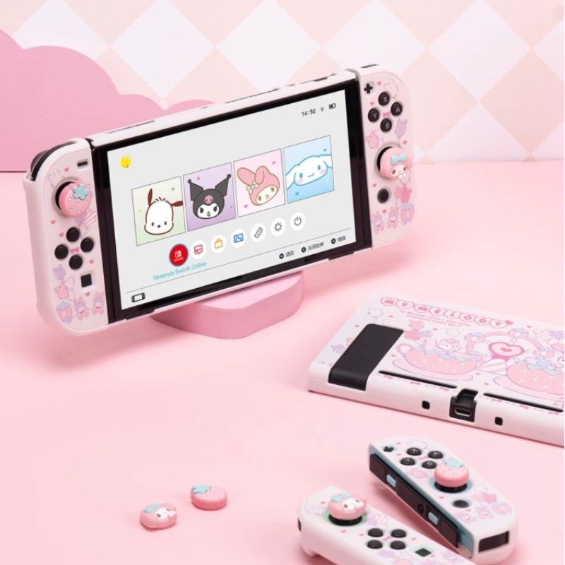 Geekshare Sanrio เคสป้องกันธีมคุโรมิ สําหรับ Nintendo Switch และ Switch OLED