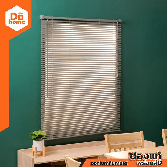 DECOS มู่ลี่หน้าต่าง PVC 80x130 ซม. สีเทา |ZWF|