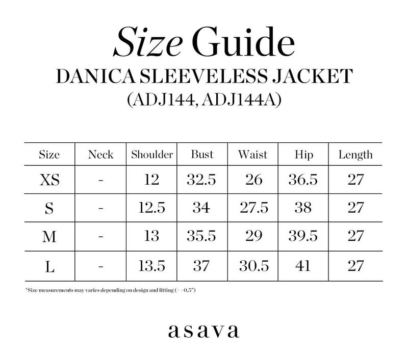 asava:Danica Sleeveless Jacket,Blue,S