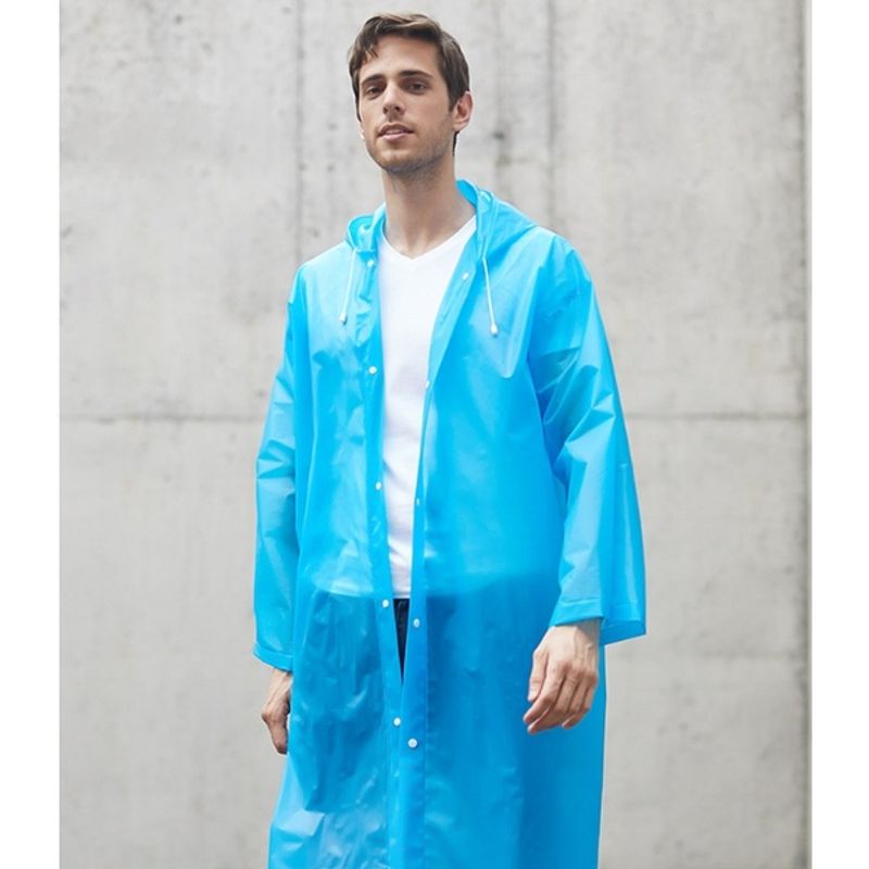 A127ชุดกันฝน ฝนผ้า นผู้ใหญ่ แบบหนา พร้อมฮู้ดกันน้ํ เสื้อกันฝนแฟชั่น Rain coats