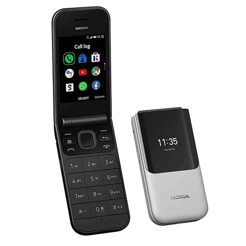 I ANGEL โทรศัพท์มือถือ copy Nokia 2720 FILP (2G) Flip Mobile Phone Dual Card Elderly Mobile Phone for Students